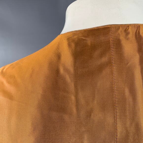 FAVOURBROOK Size 42 Black Gold Embroidery Velvet Button Up Vest - Picture 6 of 9